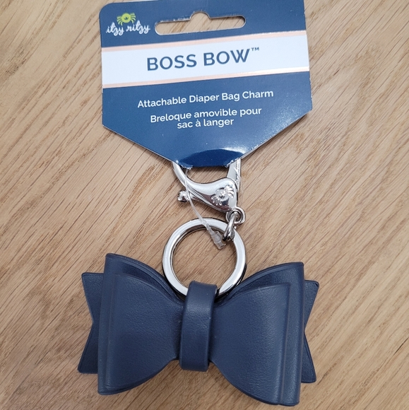 Itzy Ritzy Boss Bow Bag Charm in Moonstone - Picture 2 of 2